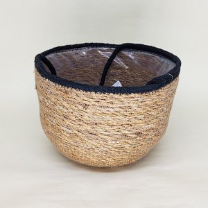 Cesto de Fibra Natural Redondo com Alça 79210:G