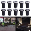 Ver imagem 1 de Kit 10 Balizadores Led Smd Blindado 1w Bivolt Spot de Embutir em Piso Chão Gramado Escada Jardim Luz