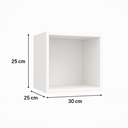 Ver imagem 6 de Nicho Infantil Quarto Mdf 30cm Decorativo Sala Prateleira Branco