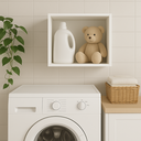 Ver imagem 2 de Nicho de Parede Infantil Quarto MDF 30cm Decorativo Sala Prateleira Branco