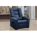 Ver imagem 1 de Poltrona do Papai Reclinável Ibiza Suede Azul Mirra Decor