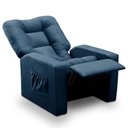 Ver imagem 5 de Poltrona do Papai Reclinável Ibiza Suede Azul Mirra Decor