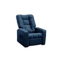 Ver imagem 4 de Poltrona do Papai Reclinável Ibiza Suede Azul Mirra Decor