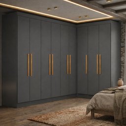 Guarda-roupa Modulação 9 Portas Canto Paris - 1