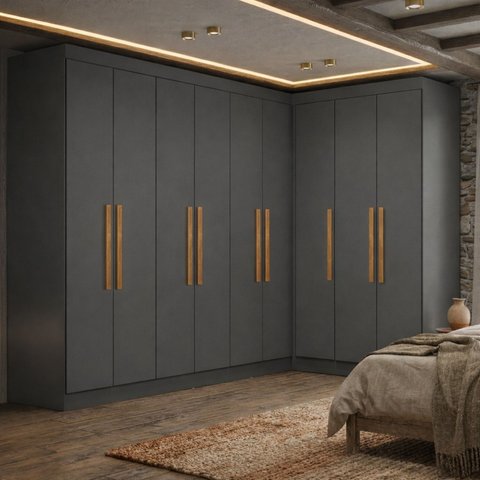 Guarda-roupa Modulação 9 Portas Canto Paris