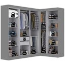Ver imagem 5 de Guarda-roupa Modulação 9 Portas Canto Paris