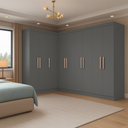 Ver mais imagens de Guarda-roupa Modulação 9 Portas Canto Paris