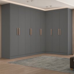 Guarda-roupa Modulação 9 Portas Canto Paris - 1 Guarda-roupa Modulação 9 Portas Canto Paris - 1