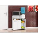 Ver imagem 3 de Armario Multiuso Sollys 2 Portas Balçao Fruteira 91cm Branco Poliman