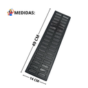 Ver imagem 3 de Ralo Aluminio 15x50 Preto Saída Canto com Difusor 4 Pol