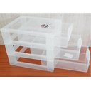 Ver imagem 4 de Gaveteiro Plástico 3 Gavetas Ordene 16,5x13x13,5cm Porta Objetos Acessórios Cristal Bel