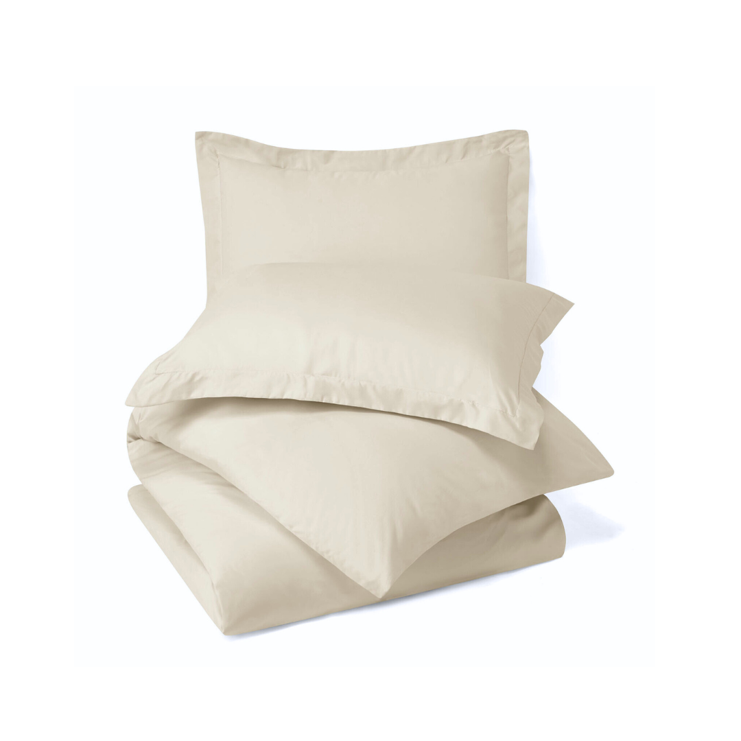 Capa de Edredom Avulsa Solteiro 400 Fios Microfibra - Duvet (bege) - 4