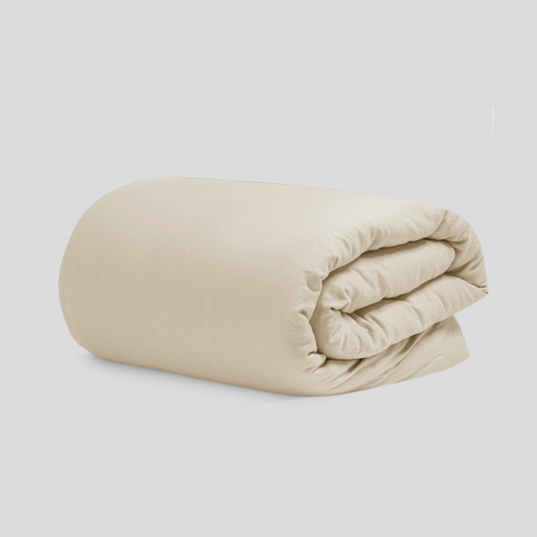 Capa de Edredom Avulsa Solteiro 400 Fios Microfibra - Duvet (bege) - 3