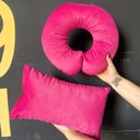Ver imagem 2 de Kit Almofadas 2/5 Veludo Pink - In9 Decor