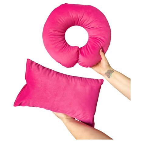 Kit Almofadas 2/5 Veludo Pink - In9 Decor