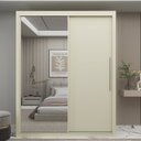 Ver imagem 7 de Guarda-Roupa Solteiro 2 Portas 1 Porta Espelhada Royale 100% MDF