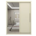 Ver imagem 2 de Guarda-Roupa Solteiro 2 Portas 1 Porta Espelhada Royale 100% MDF