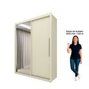 Ver imagem 5 de Guarda-Roupa Solteiro 2 Portas 1 Porta Espelhada Royale 100% MDF