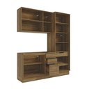 Ver imagem 2 de Cozinha Compacta Celeste Kappesberg 100% Mdf Nogueira 192cm