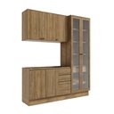 Ver imagem 1 de Cozinha Compacta Celeste Kappesberg 100% Mdf Nogueira 192cm