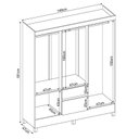 Ver imagem 4 de Guarda Roupa Casal Flash Ii 6 Portas + 2 Gavetas - Demóbile:amendola Touch