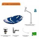 Ver imagem 3 de Kit Cuba L45 com Torneira Link 1062 Metal e Válvula Click 1"g + Sifão Cromado e Flexível