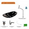 Kit Cuba L45 com Torneira Link 1062 Metal e Válvula Click 1"g + Sifão Cromado e Flexível - 3