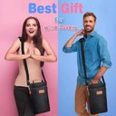 Ver imagem 2 de Bolsa Termica Porta Vinhos Taças 4 Garrafas Mochila Wine Bag Cooler com Divisorias Removiveis Bag