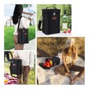 Ver imagem 5 de Bolsa Termica Porta Vinhos Taças 4 Garrafas Mochila Wine Bag Cooler com Divisorias Removiveis Bag