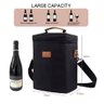 Bolsa Termica Porta Vinhos Taças 4 Garrafas Mochila Wine Bag Cooler com Divisorias Removiveis Bag - 3