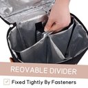 Ver imagem 7 de Bolsa Termica Porta Vinhos Taças 4 Garrafas Mochila Wine Bag Cooler com Divisorias Removiveis Bag