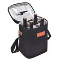 Ver imagem 1 de Bolsa Termica Porta Vinhos Taças 4 Garrafas Mochila Wine Bag Cooler com Divisorias Removiveis Bag
