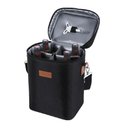 Ver mais imagens de Bolsa Termica Porta Vinhos Taças 4 Garrafas Mochila Wine Bag Cooler com Divisorias Removiveis Bag