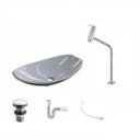 Ver imagem 2 de Kit Cuba L45 com Torneira Link 1062 Metal e Válvula Click 1 1/2" + Sifão Pvc e Flexível