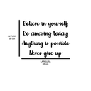 Ver imagem 3 de Letreiro de Parede Belive in Yourself... em MDF