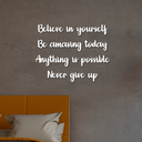 Ver imagem 2 de Letreiro de Parede Belive in Yourself... em MDF