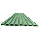 Ver imagem 1 de Painel Ripado em Placa 100x0,15cm (1,05m²) PVC + 2 Cantoneiras 1,05 Verde Bariri