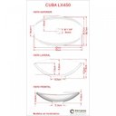 Ver mais imagens de Kit Cuba L45 com Torneira Link 1062 Metal e Válvula Click 1 1/2" + Sifão PVC e Flexível