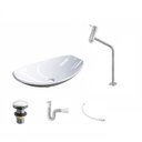 Ver imagem 2 de Kit Cuba L45 com Torneira Link 1062 Metal e Válvula Click 1 1/2" + Sifão Pvc e Flexível