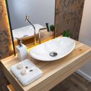 Ver imagem 1 de Kit Cuba L45 com Torneira Link 1062 Metal e Válvula Click 1 1/2" + Sifão Pvc e Flexível