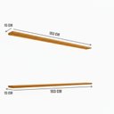 Ver imagem 3 de Kit 2 Prateleiras com LED 100% MDF Roma