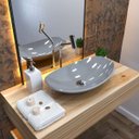 Ver imagem 1 de Kit Cuba L45 com Torneira Link 1062 Metal e Válvula 1"