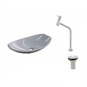 Ver imagem 2 de Kit Cuba L45 com Torneira Link 1062 Metal e Válvula 1"