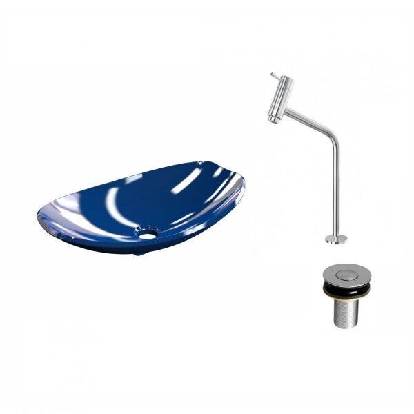 Kit Cuba L45 com Torneira Link 1062 Metal e Válvula Click 1''B Compace - 2