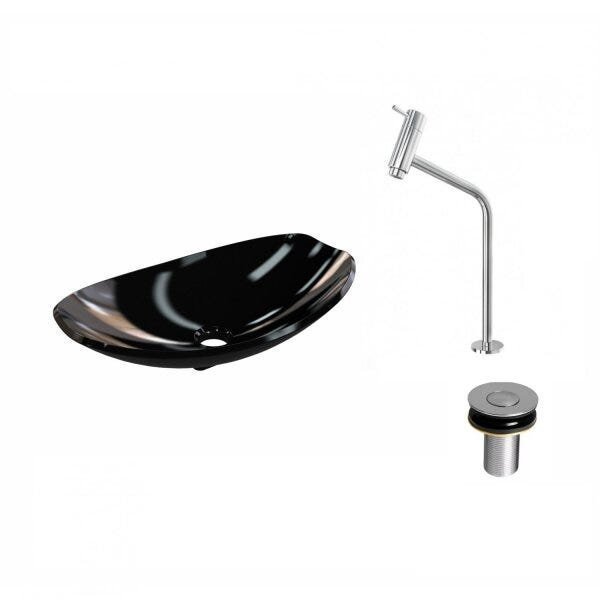 Kit Cuba L45 com Torneira Link 1062 Metal e Válvula Click 1''B Compace - 2