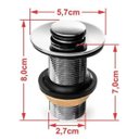 Ver mais imagens de Kit Cuba L45 com Torneira Link 1062 Metal e Válvula Click 1''b Compace