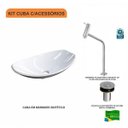 Ver imagem 3 de Kit Cuba L45 com Torneira Link 1062 Metal e Válvula Click 1''b Compace