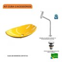 Ver imagem 3 de Kit Cuba L45 com Torneira Link 1062 Metal e Válvula Click 1''g Compace