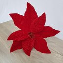 Ver imagem 2 de Flor Artificial Poinsétia Veludo 25cm