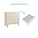 Ver imagem 4 de Quarto de Bebê Berço + Cômoda 3 Gavetas Areia Theo Pés Madeira Natural